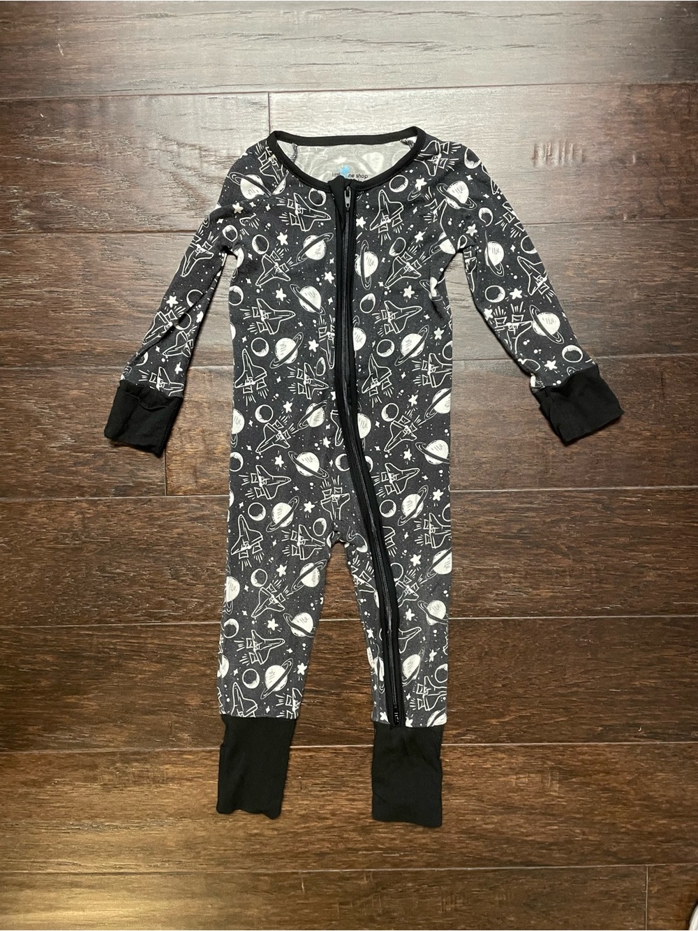 Bamboo Zipper Pajamas NASA/Space theme